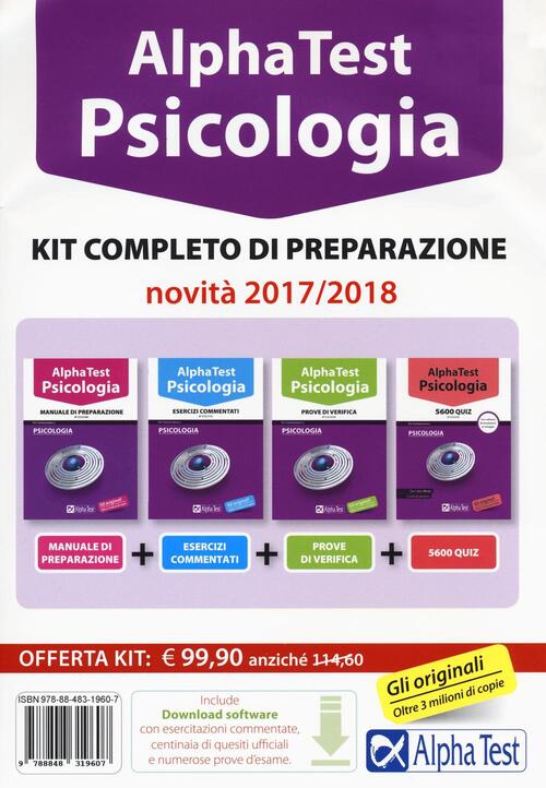Alpha Test. Psicologia. Kit completo di preparazione. Con ...