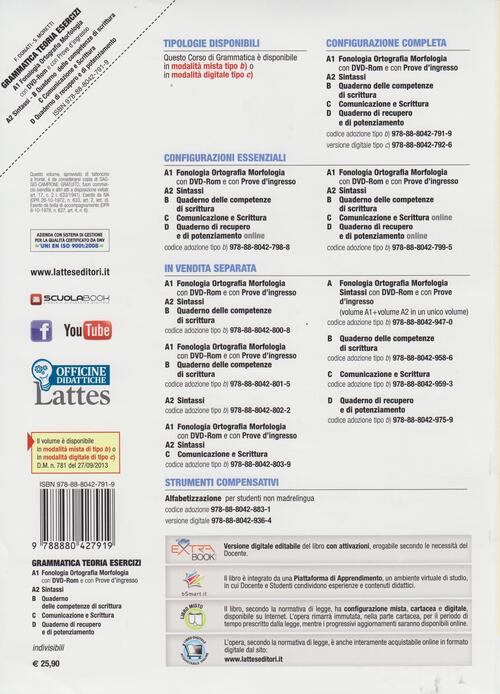 Grammatica Teoria Esercizi. Vol. A1-A2-B-C-D. ROM. Con DVD. Con E-book ...