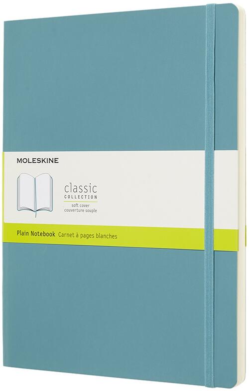 Taccuino Moleskine Precious & Ethical - Copertina Vegana Blu, Chiusura Elastica, Formato Large 13x21cm - Foto 2