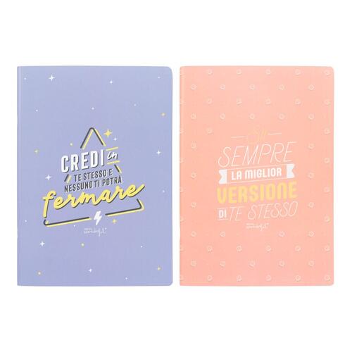 Set 2 Quaderni A5 Mr Wonderful Credi In Te Stesso Sii Sempre La Migliore Versione