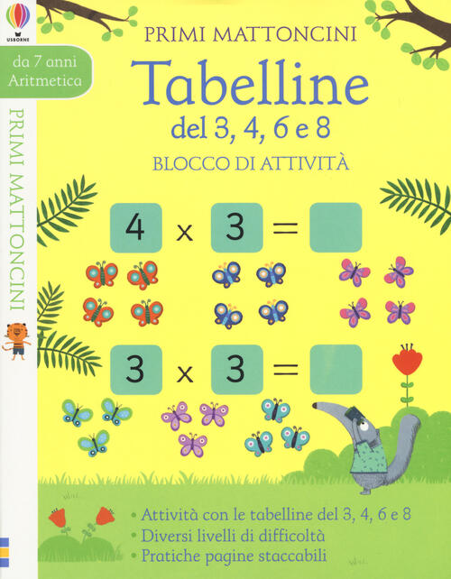 Tabelline Del 3 4 6 E 8 Blocco Di Attivita Primi Mattoncini