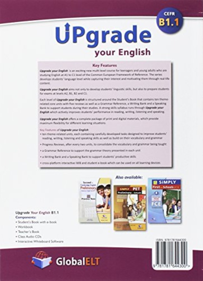 Upgrade Your English. B1.1. Student's Book-Workbook. No Key. Con ...