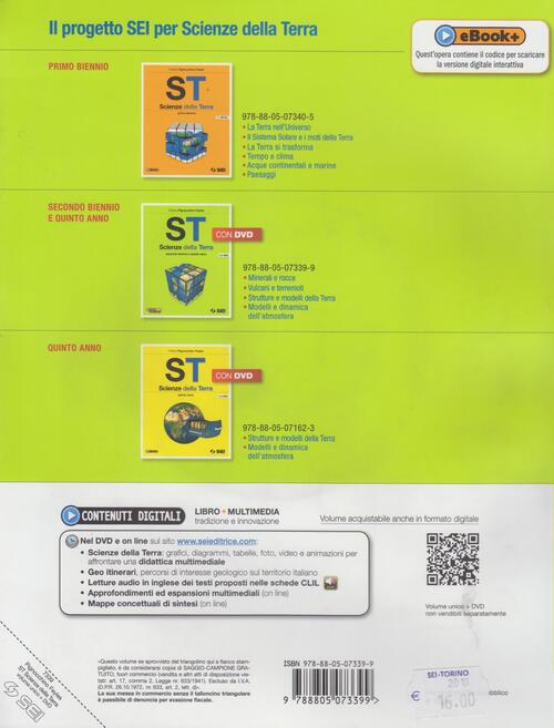 St Scienze Della Terra Con Espansione Online Per Il Secondo Biennio E Il 5 Anno