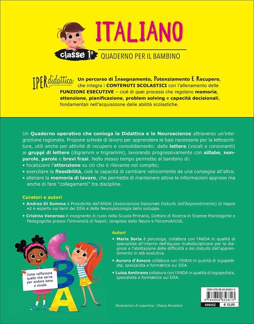 Quaderno Per Il Bambino Italiano Classe Prima Andrea Di Somma Cristina Veneroso Libro Libraccio It