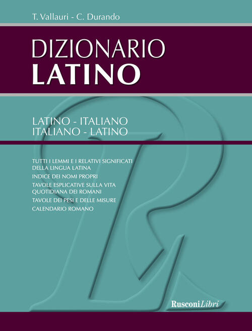 Dizionario di latino Libro Libraccio.it Dizionario di latino Libro Libraccio.it