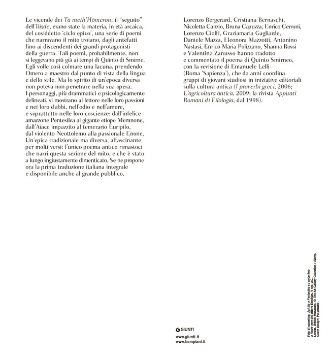Il seguito dell'Iliade. Testo greco a fronte Quinto Smirneo Libro Libraccio.it Il seguito dell'Iliade. Testo greco a fronte Quinto Smirneo Libro Libraccio.it