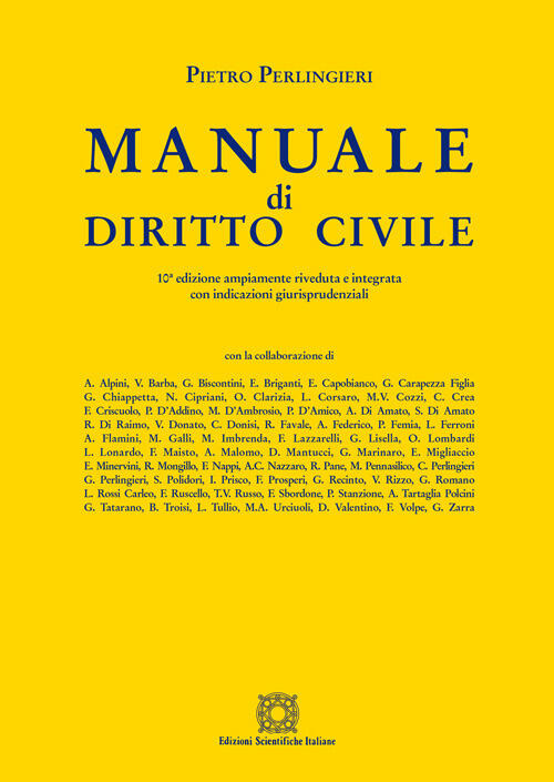 Manuale di diritto civile Pietro Perlingieri Libro Libraccio.it