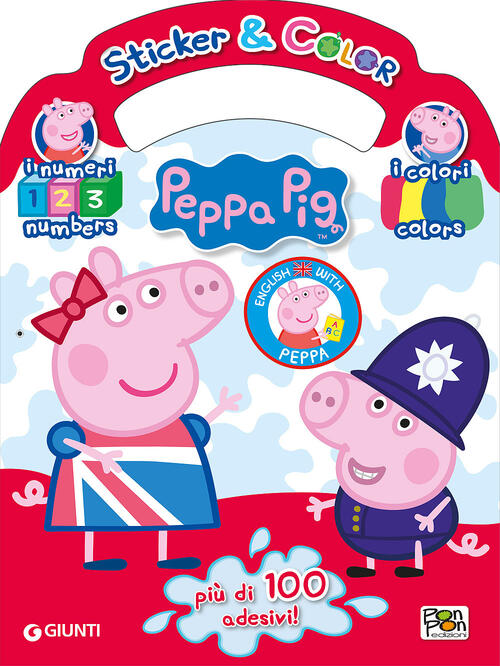 Impara Linglese Con Peppa Colori E Numeri Sticker E Color Con Adesivi