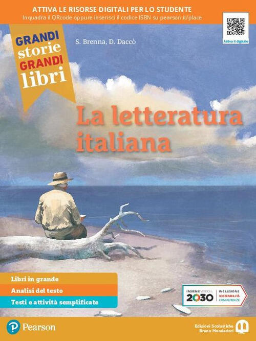 Grandi storie, grandi libri. Letteratura. Ediz. verde. Con espansione online Simona Brenna, D