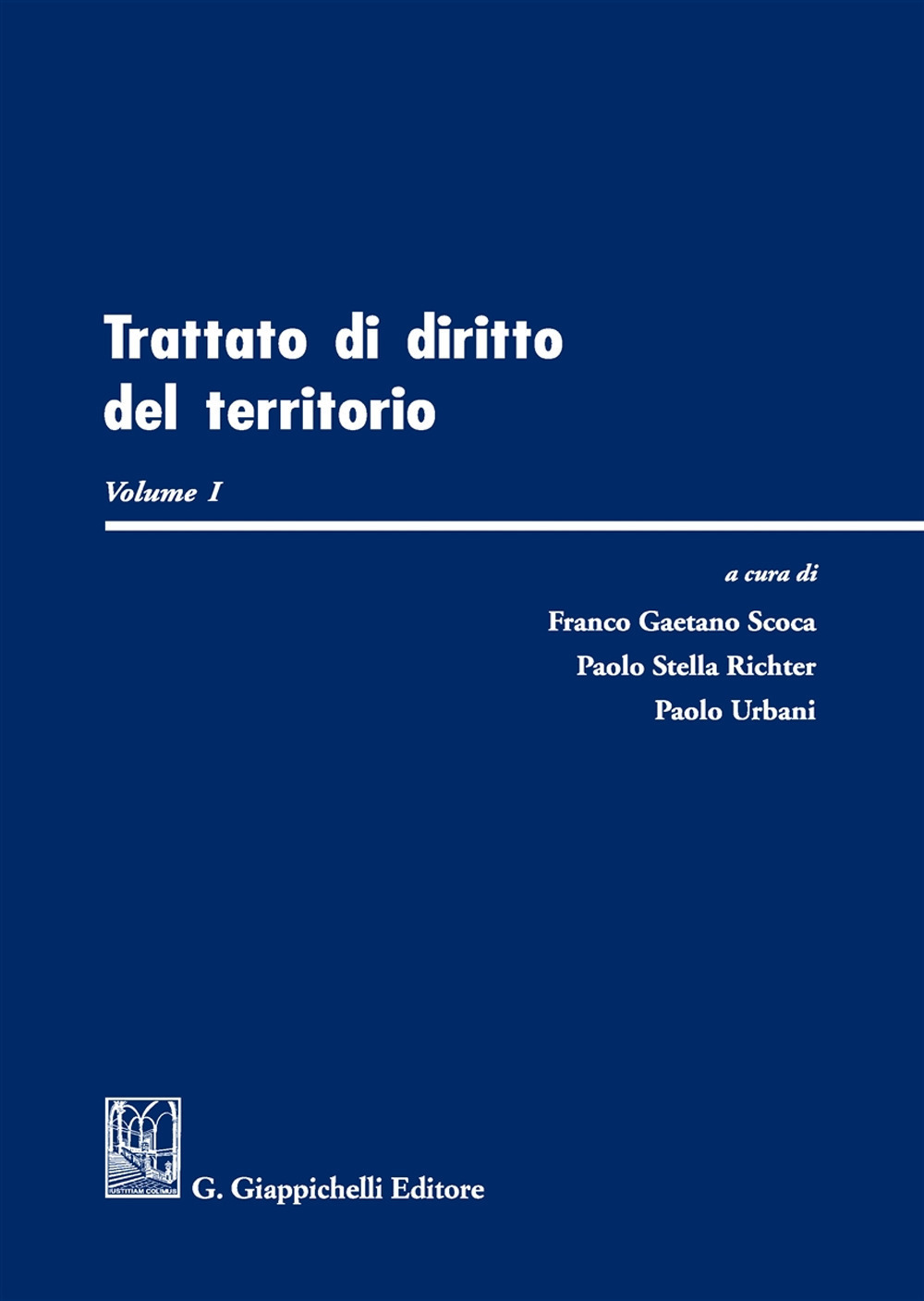 Image of Trattato di diritto del territorio. Vol. 1