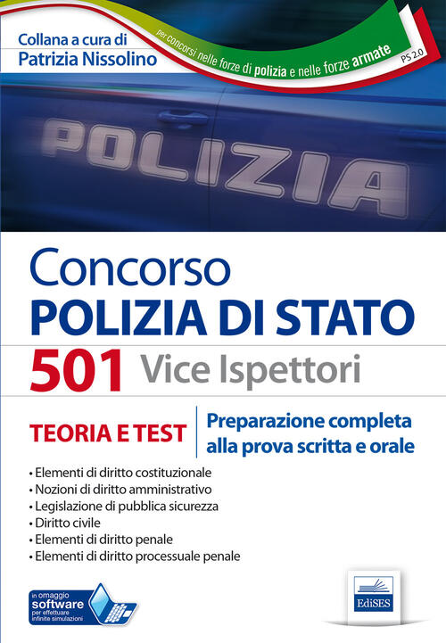 Concorso 501 vice ispettori polizia di Stato. Preparazione completa